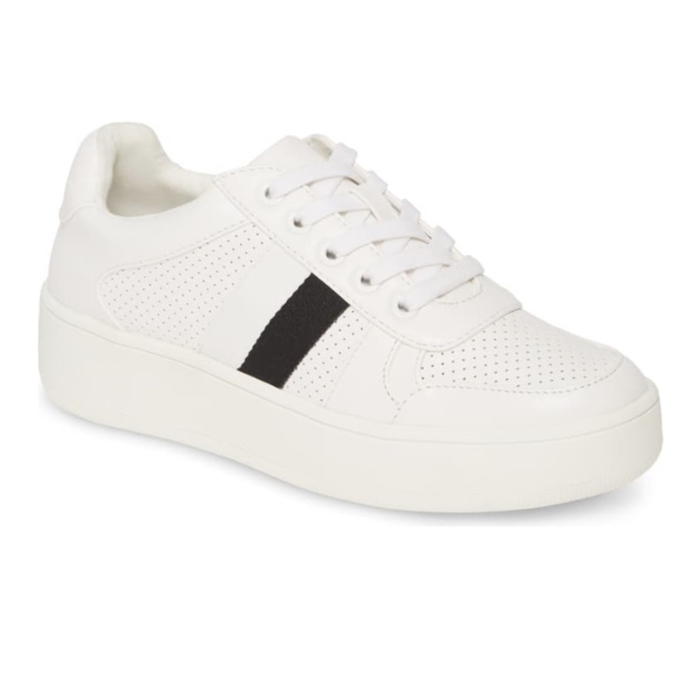 Steve Madden White Platform Sneakers